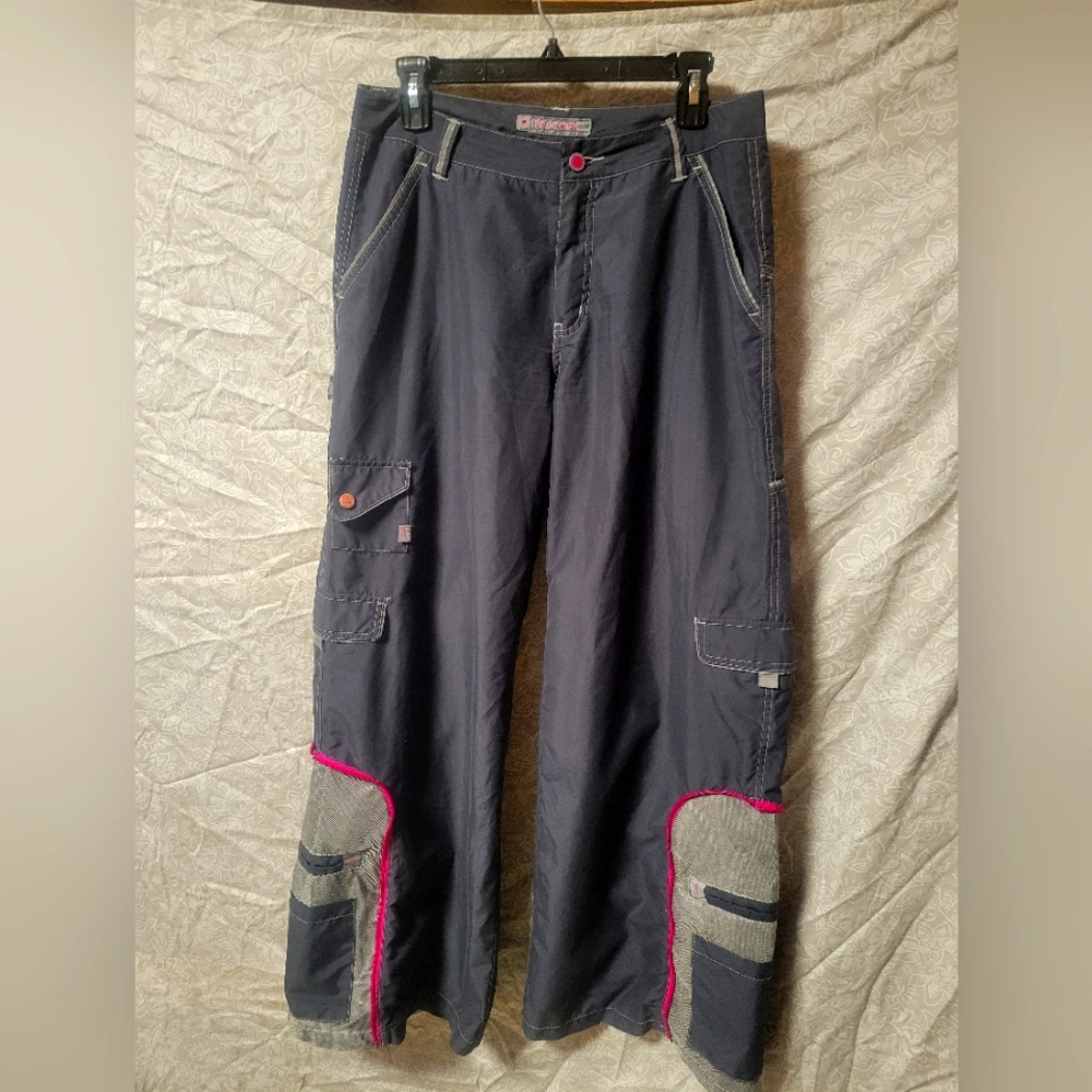 MACgirl y2k goth rave pants Macgear low rise raver